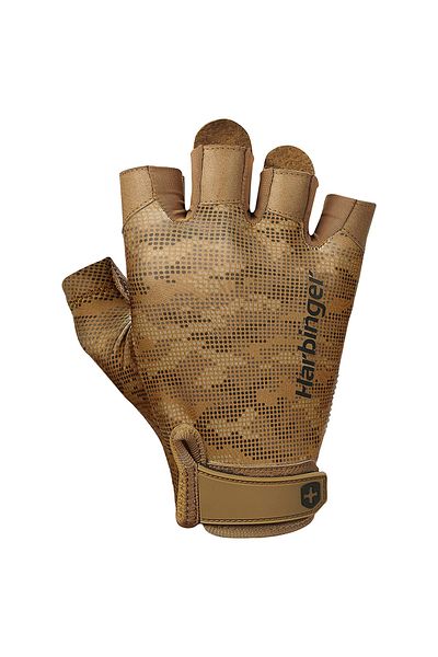 HARBINGER Pro Gloves - L Men's Fitness Gloves Tan