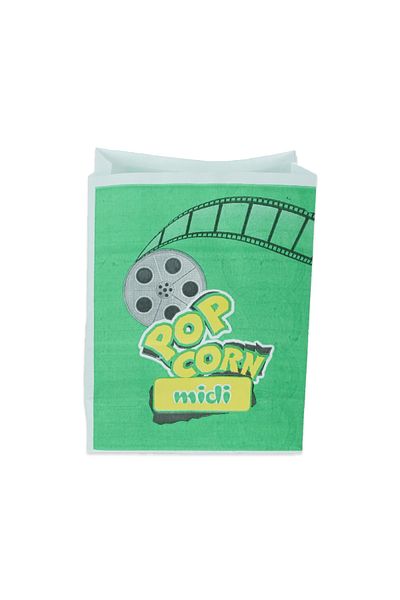Kesepak Pouch Popcorn Midi 15x20x8 Cm White Kraft 500 Pieces