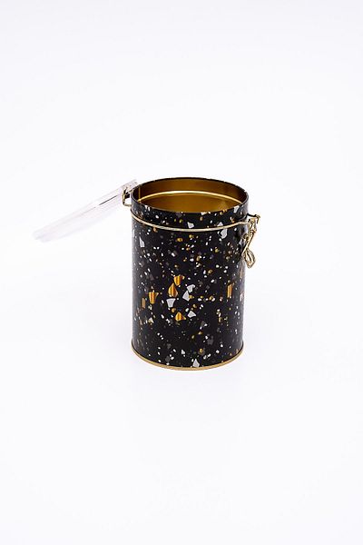 EVLE Er117-1h Terrazzo Black Patterned Spice Jar 1.1 Lt