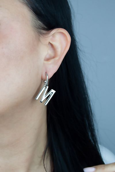 Liveyn Design Letter Earrings Letter M