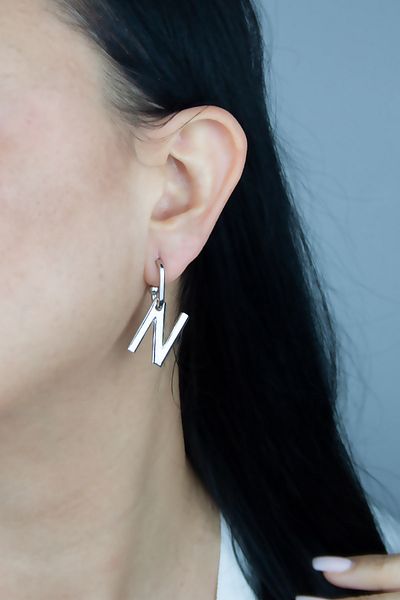 Liveyn Design Letter Earrings Letter N