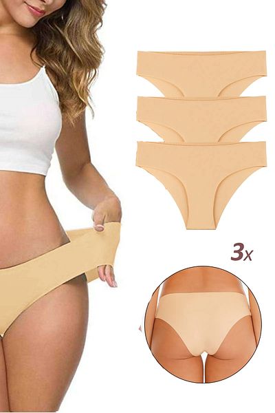 Yenicici Σετ εσώρουχα 3 τεμαχίων Kilot Laser Cut Seamless Lycra