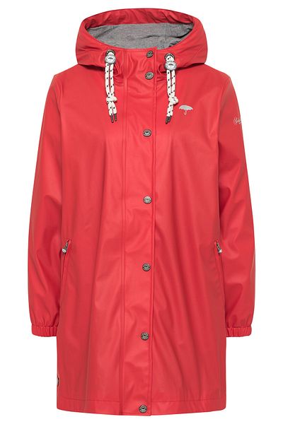 Schmuddelwedda Regenjacke - Rot - Parka