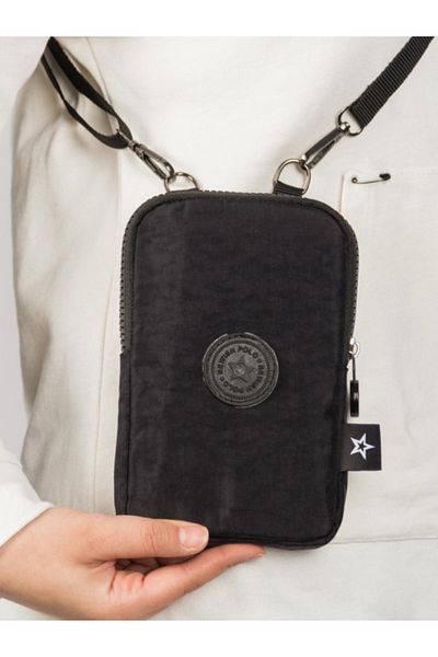 Newish Polo Γυναικεία αδιάβροχη τσάντα Crinkle Mini Τσάντα ώμου με πορτοφόλι τηλεφώνου και λουράκι λαιμού διαβατηρίου