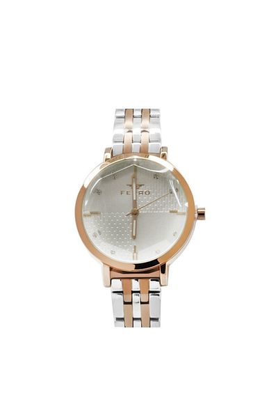 Tesbihane Rose-silver Color Steel Cord Women's Wristwatch Th-fl21252a-e
