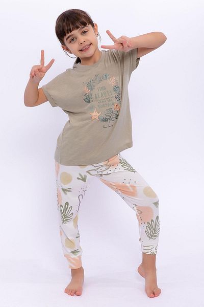 Pierre Cardin 8269 Find Beauty Light Khaki Girl's Pajamas Set