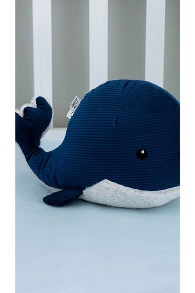 LC Waikiki Plush Filled Embroidered Baby Whale Throw Pillow