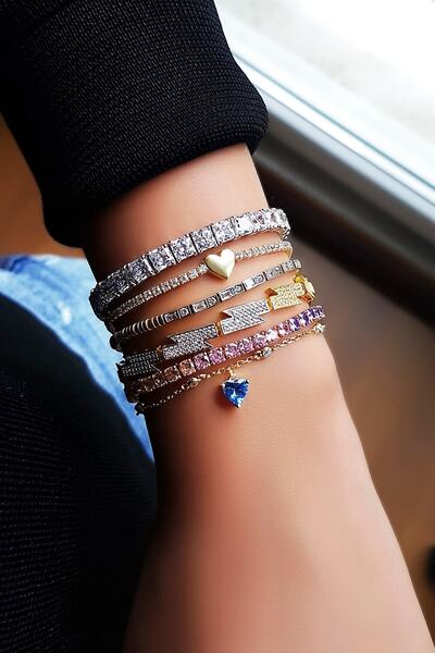 MorMajor Silver Baget Kesim Ince Zarif Gümüş Bileklik