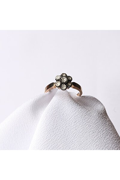 Altınöz Mücevherat Elmas Efektli Gül Model Rose Altın Yüzük