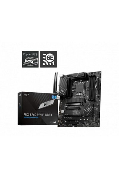 MSI PRO B760-P DDR4 II - 1700P 5333 OC M.2 HDMI DP GLAN ATX