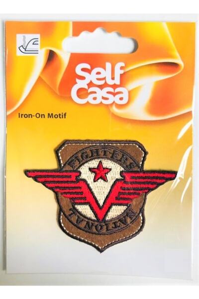 Self Casa Țesătură adezivă cu fier de călcat - Patch - Patch Fighters National Iron-on Motif