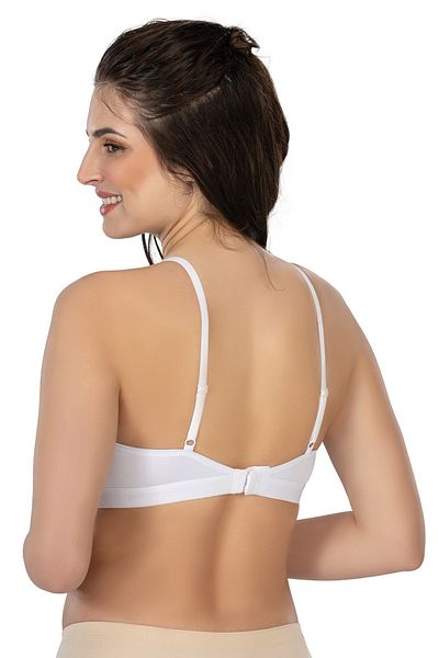 Emay Korse Σουτιέν White Emay 2809 Laser Cut Bonding No Trace