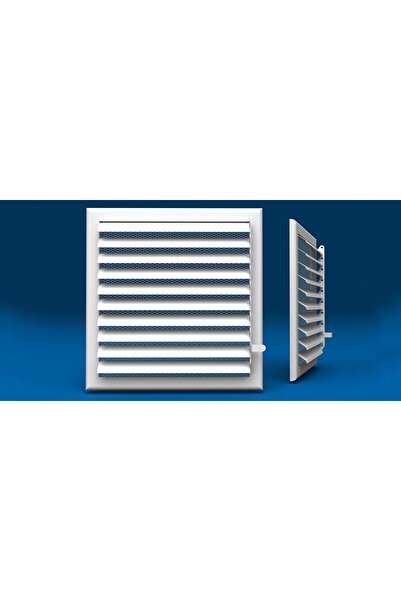 MET METAL Alüminyum Banyo Ve Wc Menfezi Beyaz 45x45cm