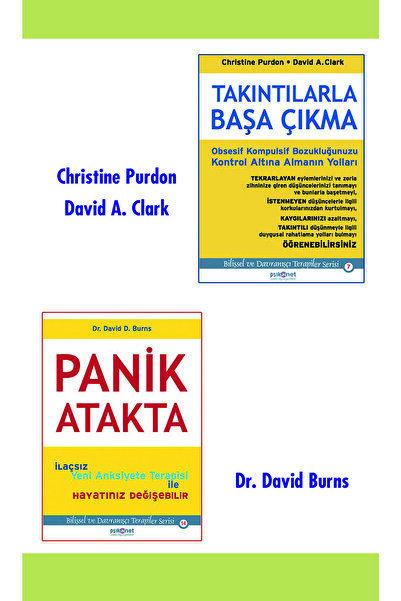 Psikonet Yayınları Takıntılarla Başa Çıkma-Panik Atakta-2'li Set