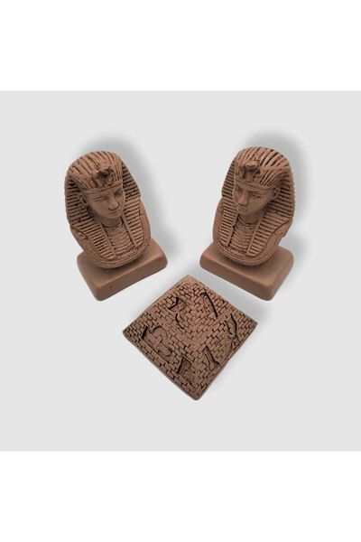 By Damla Collection Държач за книги от Древен Египет + Фигурка на египетска пирамида - подарък