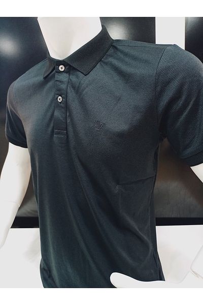 ADVANTE Güncüoğlu Mercerized Jacquard Fabric Polo Collar Men's T-Shirt
