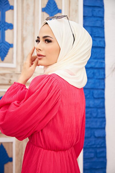 Naciye Sultan Jersey Shawl Pearl Cream