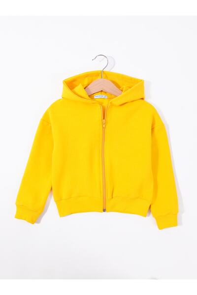 Mavipink Devojčica, pamučna majica sa kapuljačom i zatvaračem