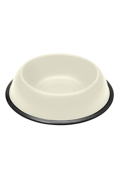 Ferplast Mira Kc 72 White Steel Food and Water Bowl 0.5 Liter