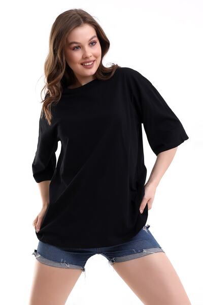 Winmoda34 Μπλουζάκι Unisex Crew Neck Oversize Boyfriend