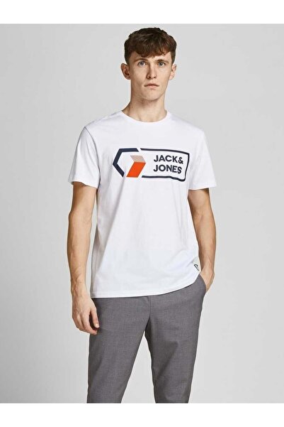 Jack & Jones Jack Jones 12204902   Tricou roșu cu imprimeu 3d - Alb - S - St0...
