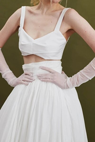 Limelia Λευκά γάντια από τούλι Γάντια ειδικής περίστασης Λευκά γάντια γάντια ...