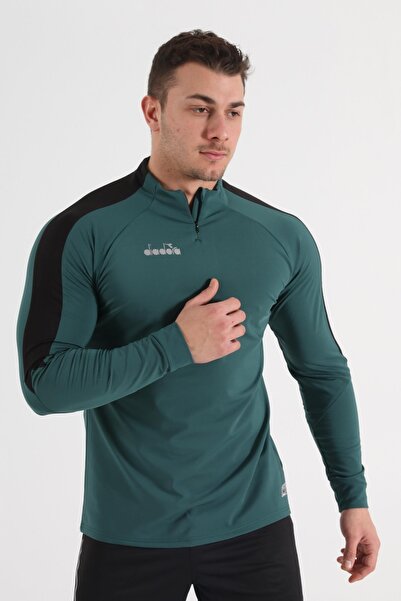 Diadora Mundial 21 Antrenman Eşofmanı Tek Üst Koyu Yeşil 260 Gr)