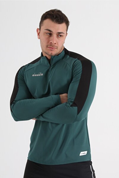 Diadora Mundial 21 Antrenman Eşofmanı Tek Üst Koyu Yeşil 260 Gr)