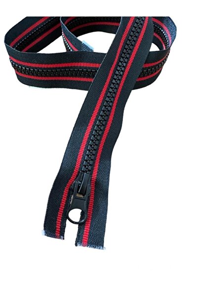 e tuhafiye Fermoar pentru palton cu dungi roșii Bone Gear (70 cm)