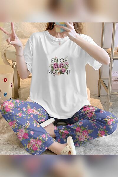 PEMBİŞ HOMEWEAR Zezecim Enjoy Supersoft Short Sleeve Pajama Set