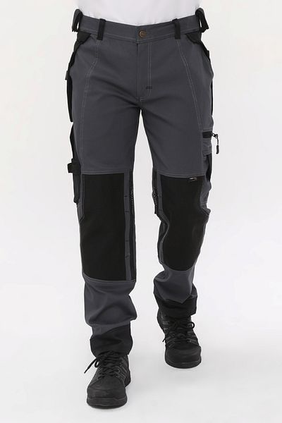 Uniprom Work Pants Lycra Manchester Model Smoke-black