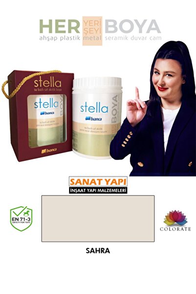 Bianca Stella Su Bazlı Akrilik Boya Sahra