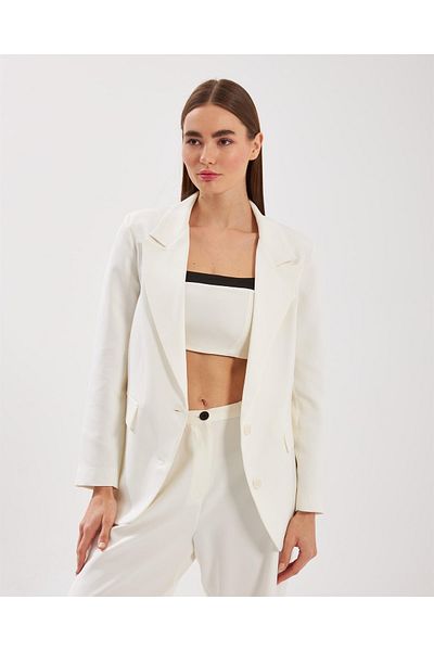 NOK İSTANBUL White Lucky Blazer Jacket