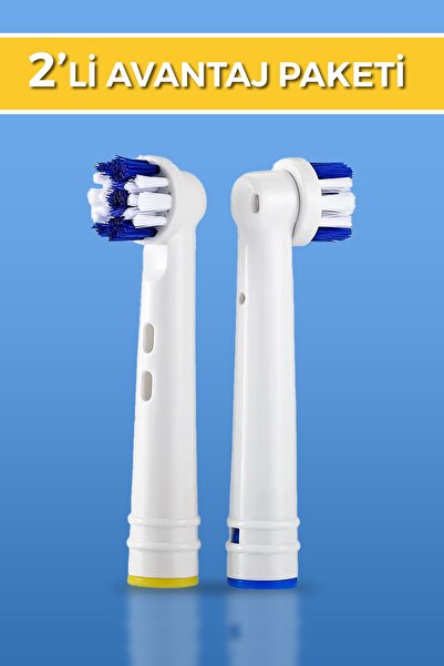 PI&GO Oral-b Şarjlı Diş Fırçası Yedek Başlığı Cross Action 2'li Uyumlu