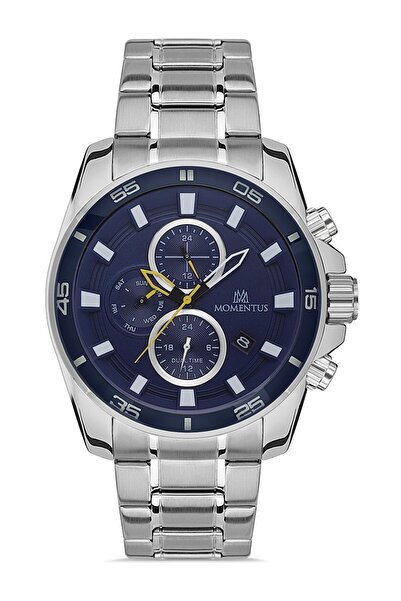 Momentus SC367T-11SS Quartz Erkek Kol Saati - Lacivert Kadran, Çelik Kordon