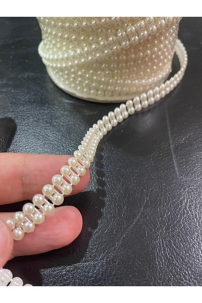 Seçkin 2 Row Strip Pearl Cream 20 m