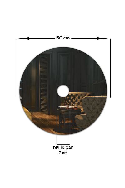 Decorita Sconce Mirror| Flat Mirror| Diameter50cm