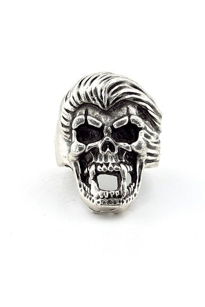 Solfera Skull Gothic Design Brass Adjustable Men's Ring Rg025