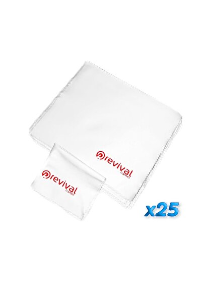Revival Frames قطعة قماش لمسح النظارات من الألياف الدقيقة A+ جودة 25 قطعة