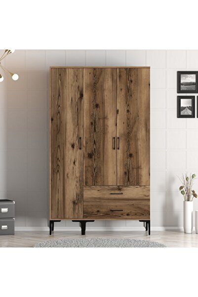 Variant Mobilya Kumsal 3 Kapılı Gardrop St - Ceviz