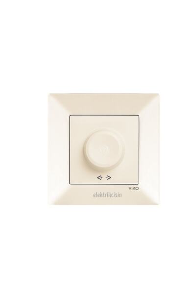 VİKO Meridian Krem Rotatif Dimmer R 40-600w (çerçeve Dahil) 1 Adet