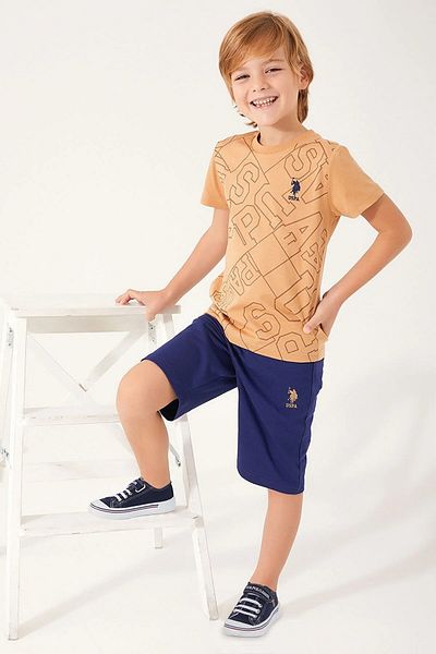 U.S. Polo Assn. САЩ Polo Assn. 1327 Костюм бермуда за момче - с форма