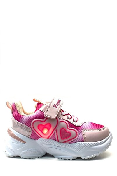 Promax 1841 Orthopedic Lightweight Girl's Luminous Powder Sneaker
