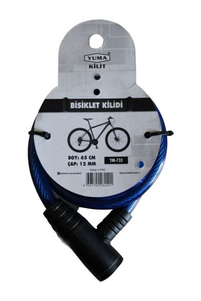 yuma kilit Yuma Bike Lock 12mm X 65 Cm