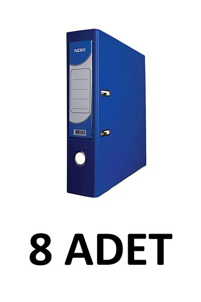 Noki 8 bucăți dosar lat din plastic albastru