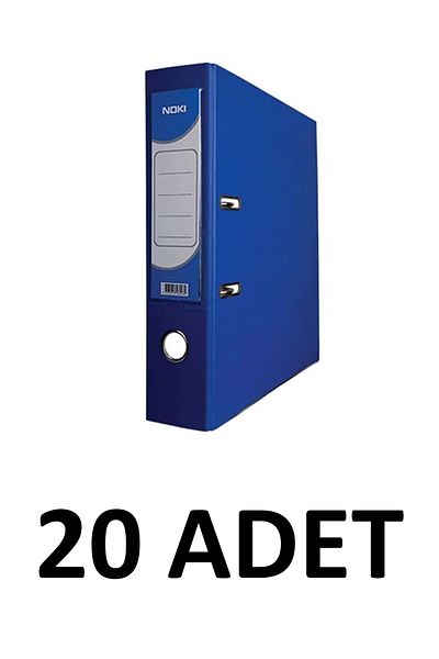 Noki 20Pcs Blue Wide Plastic Folders