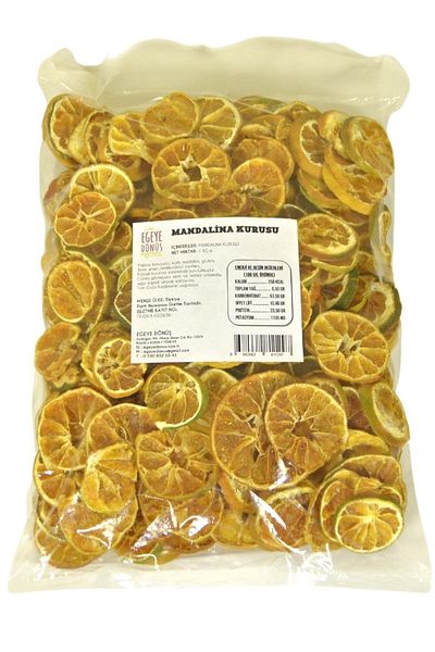 EGEYE DÖNÜŞ 1 Kg Mandarin Dried Fruit Chips - Additional Sugar Free