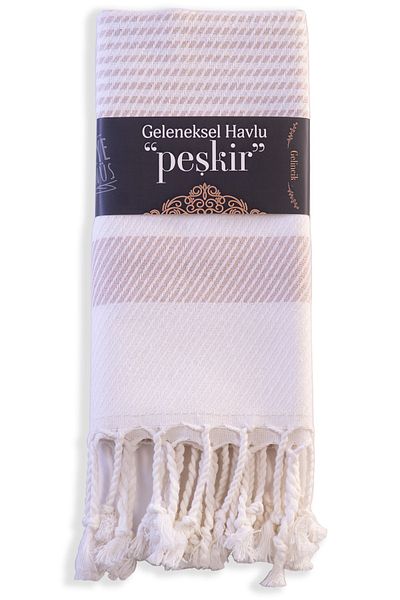EGEYE DÖNÜŞ Traditional Towel Cotton Fabric Drying Cloth Poppy 1 Piece Poppy - Beige