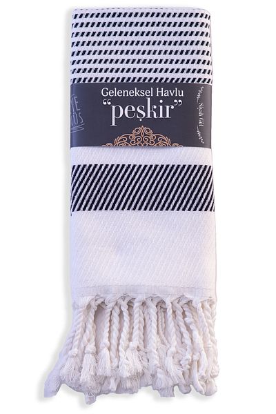 EGEYE DÖNÜŞ Traditional Towel Cotton Fabric Drying Cloth Pashkir 1 Piece Black Rose - Black