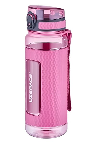 Uzspace زجاجة مياه تريتان مقاومة للانزلاق سعة 800 مل مع حماية من السيليكون